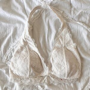 Gilly Hicks Lace Halter Bralette